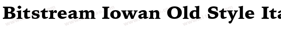 Bitstream Iowan Old Style Italic BT字体转换